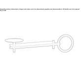 Bathroom shelf with soap dish and towel rack Cartelle
