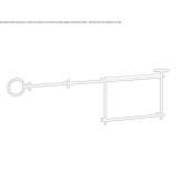 Rectangular module with shelves and towel rack Cartelle