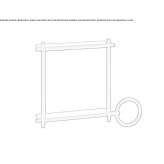 Square module with shelves and towel rack Cartelle