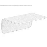 Bathroom wall shelf made of stainless steel Pedroche