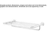 Stainless steel towel rack/wall shelf in bathroom Bark
