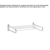 Metal wall shelf for the bathroom Juzcar