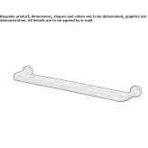 Steel wall shelf for the bathroom Sandwich