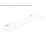 Bathroom wall shelf made of etched glass Bataysk