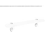 Bathroom wall shelf made of etched glass Altstadt