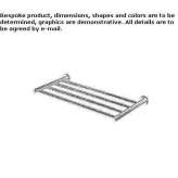 Metalowa półka ścienna do łazienki Weibern