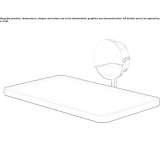 Bathroom wall shelf made of stainless steel Pianello