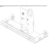 Glass wall shelf for the bathroom Fritzens