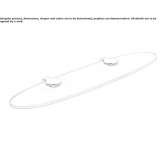 Bathroom wall shelf made of etched glass Rauzan