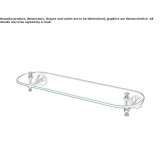 Glass wall shelf for the bathroom Amadora