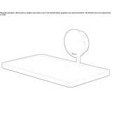 Bathroom wall shelf made of stainless steel Pianello