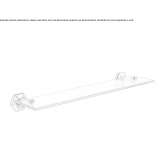 Glass wall shelf for the bathroom Landegem