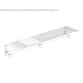 Chrome Plated Brass Towel Bar/Bathroom Wall Shelf Vezzano