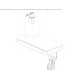 Bathroom soap dispenser, wall-mounted, metal Wolnzach