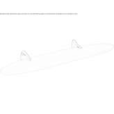 Półka ścienna do łazienki ze szkła trawionego Laroya