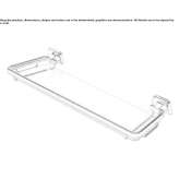 Metal wall shelf for the bathroom Burujon