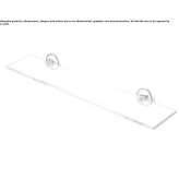Glass wall shelf for the bathroom Nedelino