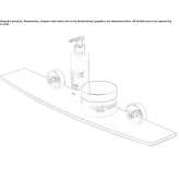 Glass wall shelf for the bathroom Cino