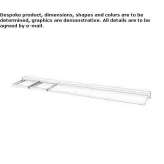 Glass wall shelf for the bathroom Tysovets