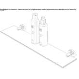 Glass wall shelf for the bathroom Fritzens