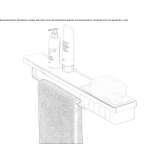 Metal towel rack/wall shelf in the bathroom Wolnzach