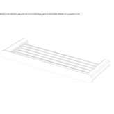 Bathroom wall shelf in chrome-plated brass Xometla