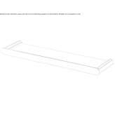 Glass wall shelf for the bathroom Xometla