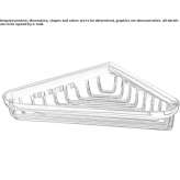 Metal wall shelf for the bathroom Coas