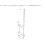 Metal wall shelf for the bathroom Coas
