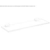 Glass wall shelf for the bathroom Coas