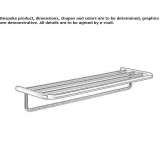 Metal wall shelf for the bathroom Cliffe