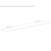 Glass wall shelf for the bathroom Wortegem