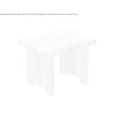 Solid wood bathroom stool Giammoro