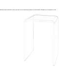 Bathroom table made of plexiglass Hammerum