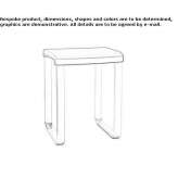 Bathroom stool made of polypropylene Juzcar