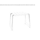 Bathroom stool made of polypropylene Strzegom