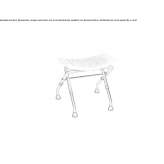 Aluminum bathroom stool Suluova