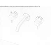 3-hole wall-mounted washbasin tap made of stainless steel Anaya
