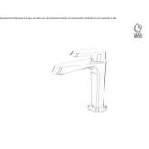 Single-lever countertop washbasin tap Triunfo