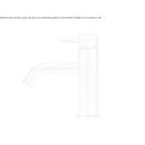 Countertop washbasin tap made of stainless steel Odesa