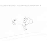 Wall-mounted washbasin tap Ozonak