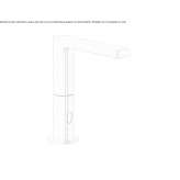 Electronic 1-hole countertop washbasin faucet Espanita