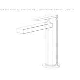 Single-lever countertop washbasin tap Moimacco