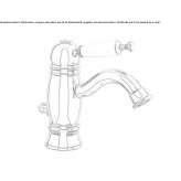 Single-lever washbasin tap with automatic stopper Marfil