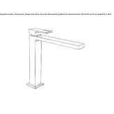 Single-lever countertop washbasin tap without waste Kanepi