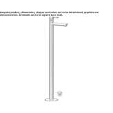 Free-standing washbasin tap in chrome-plated brass Itanhaem