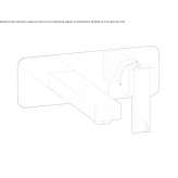 2-hole wall-mounted washbasin tap Balin