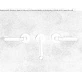 3-hole wall-mounted washbasin tap made of stainless steel Romaine
