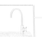 Single-lever countertop washbasin tap Corlaer