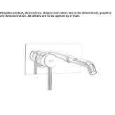 Single-lever wall-mounted washbasin faucet Rowland